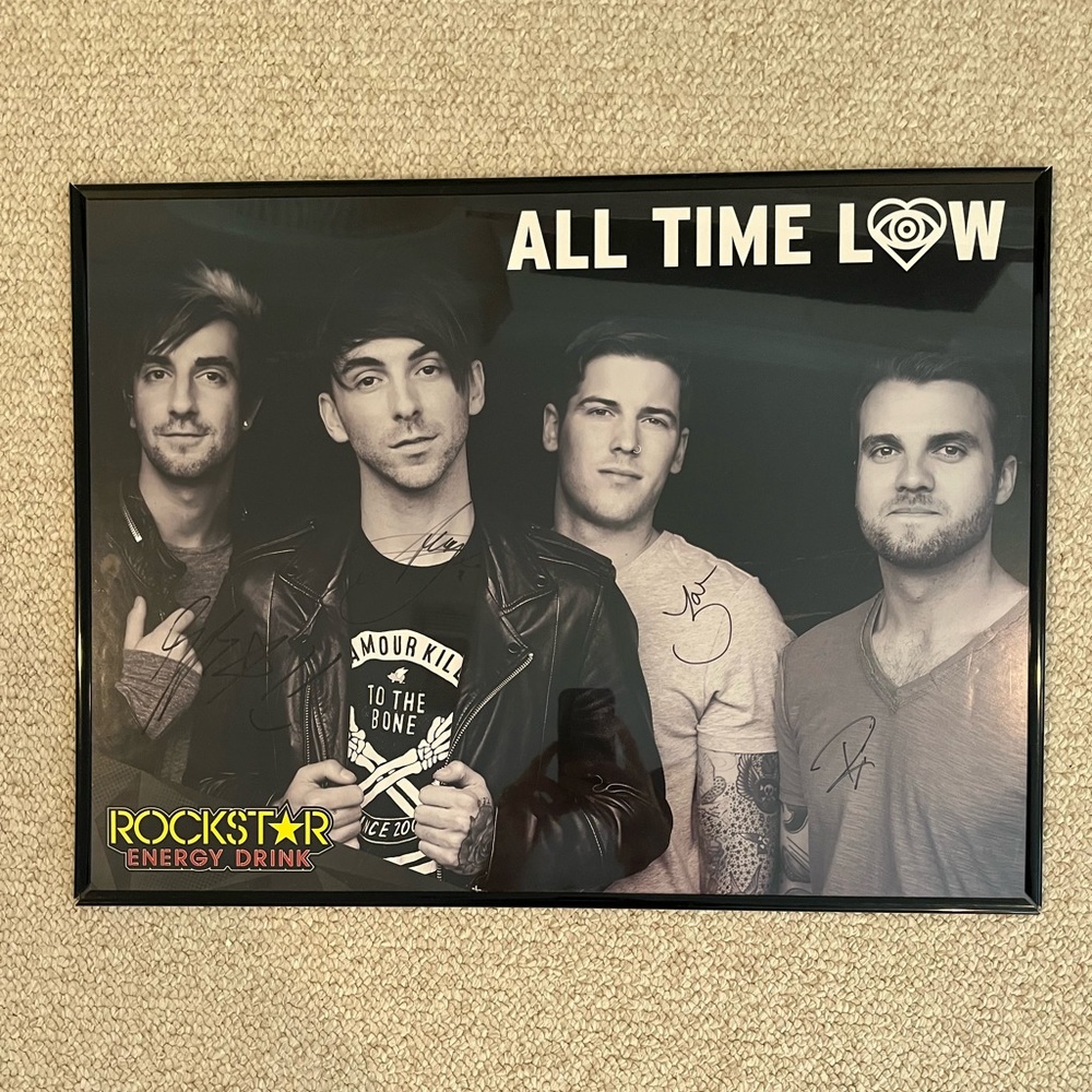 Signed All Time Low large poster